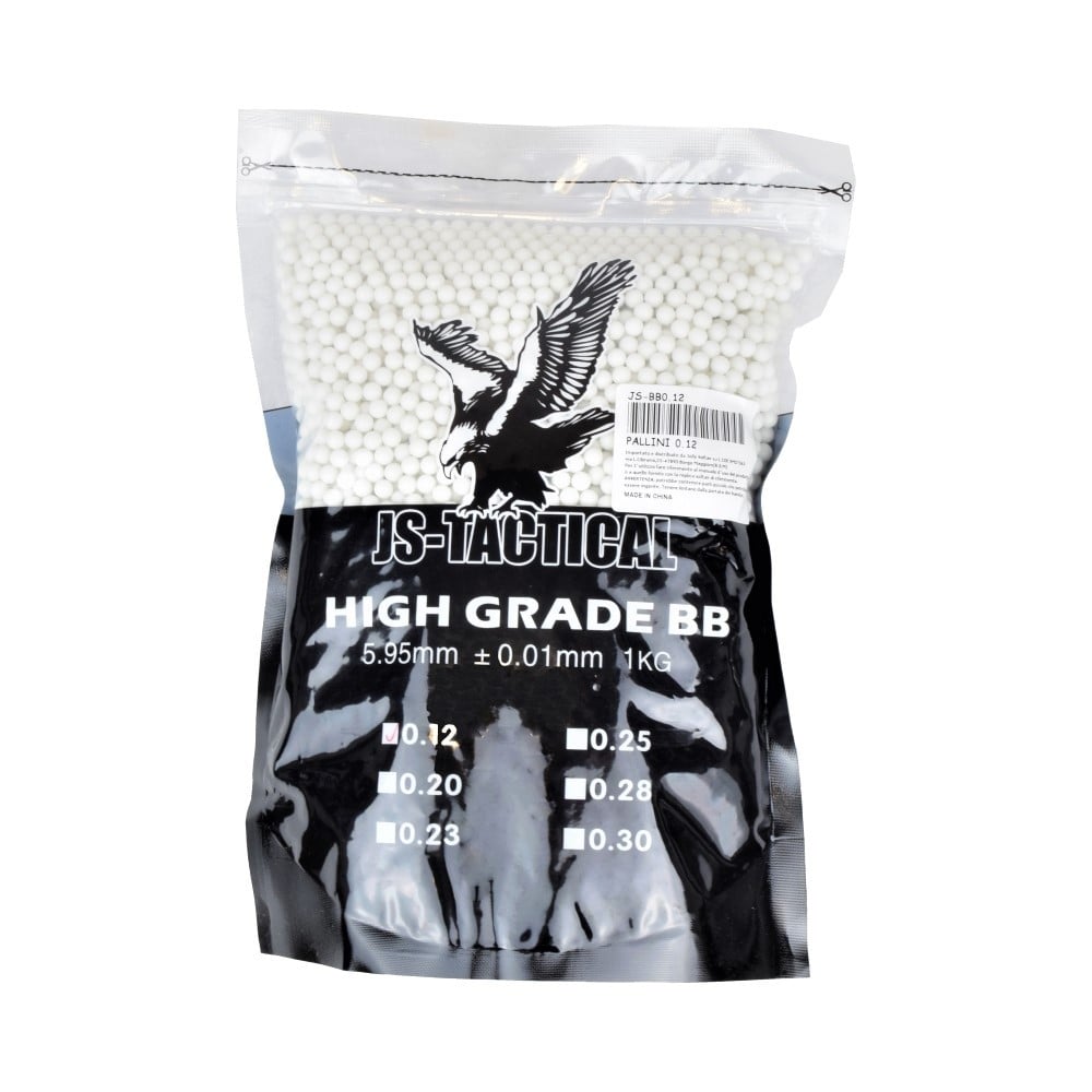 Pallini 0,12g bianchi di JS-TACTICAL