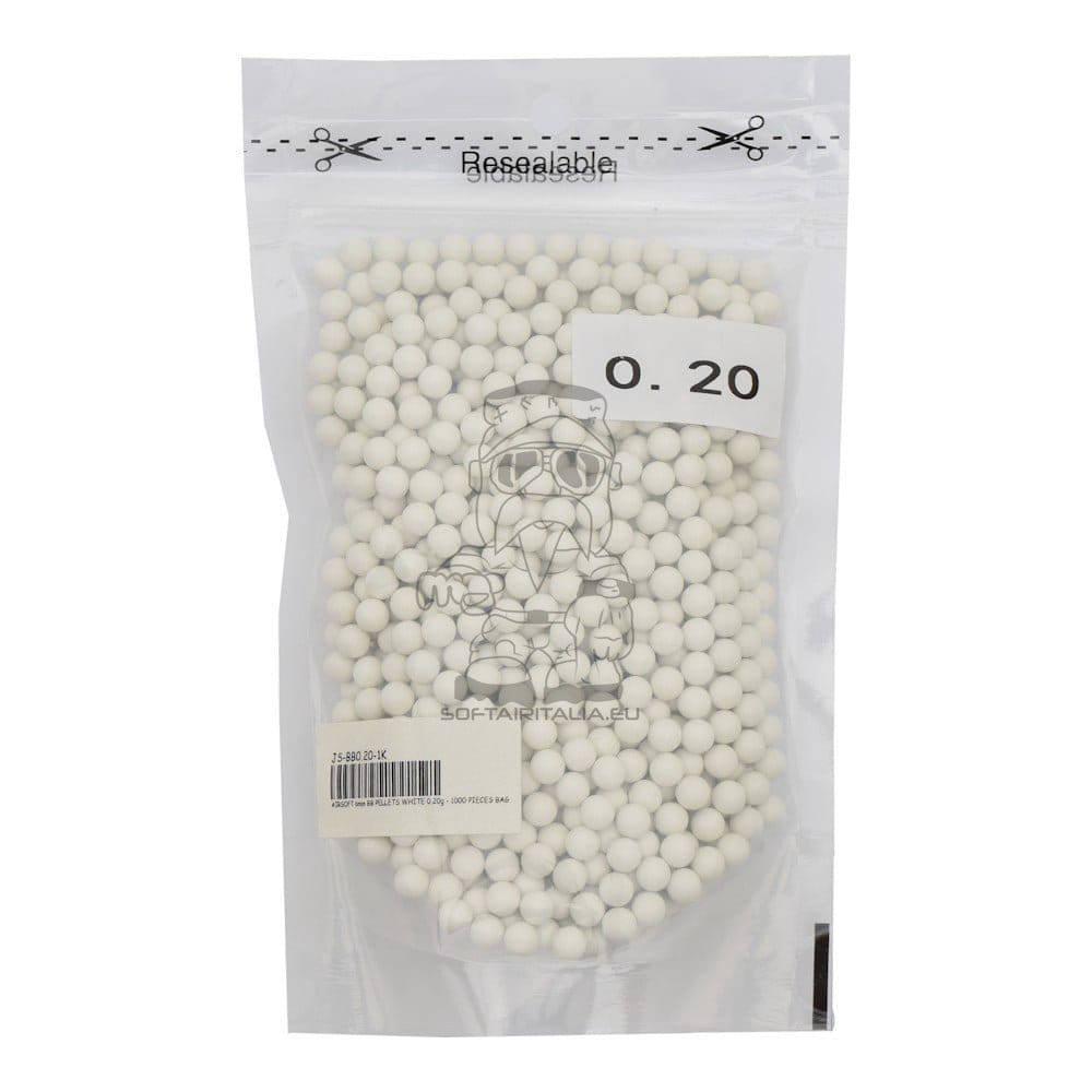 Pallini 0,20g bianchi da 1000 pezzi di JS-TACTICAL