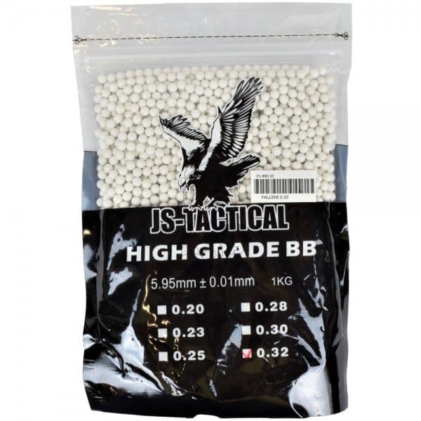 Pallini 0,32g bianchi di JS-TACTICAL