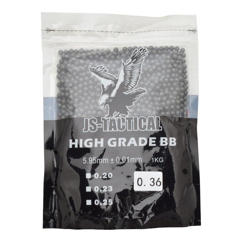 Pallini 0,36g neri di JS-TACTICAL