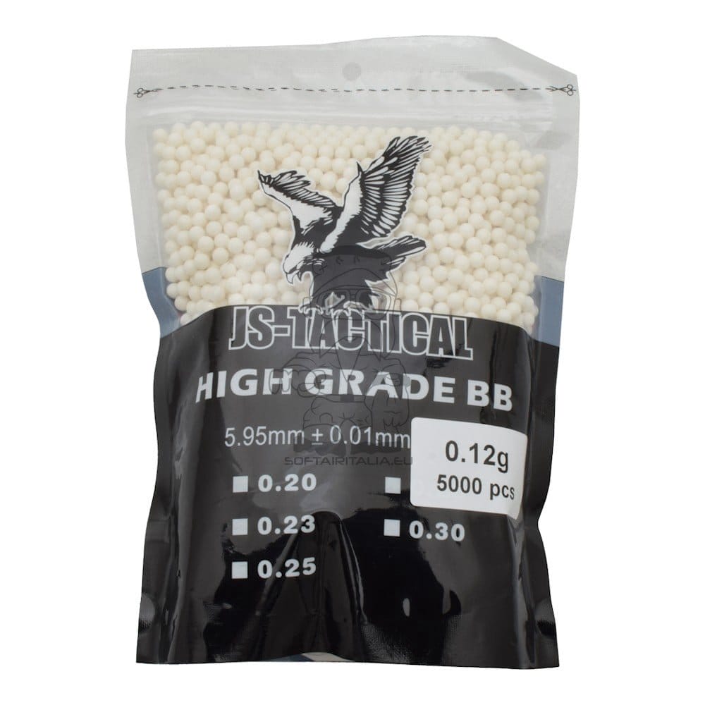 Pallini 0,12g bianchi da 5000 pezzi di JS-TACTICAL