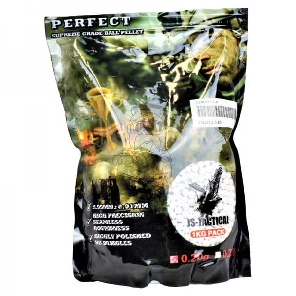 Pallini Perfect 0,20g bianchi di JS-TACTICAL