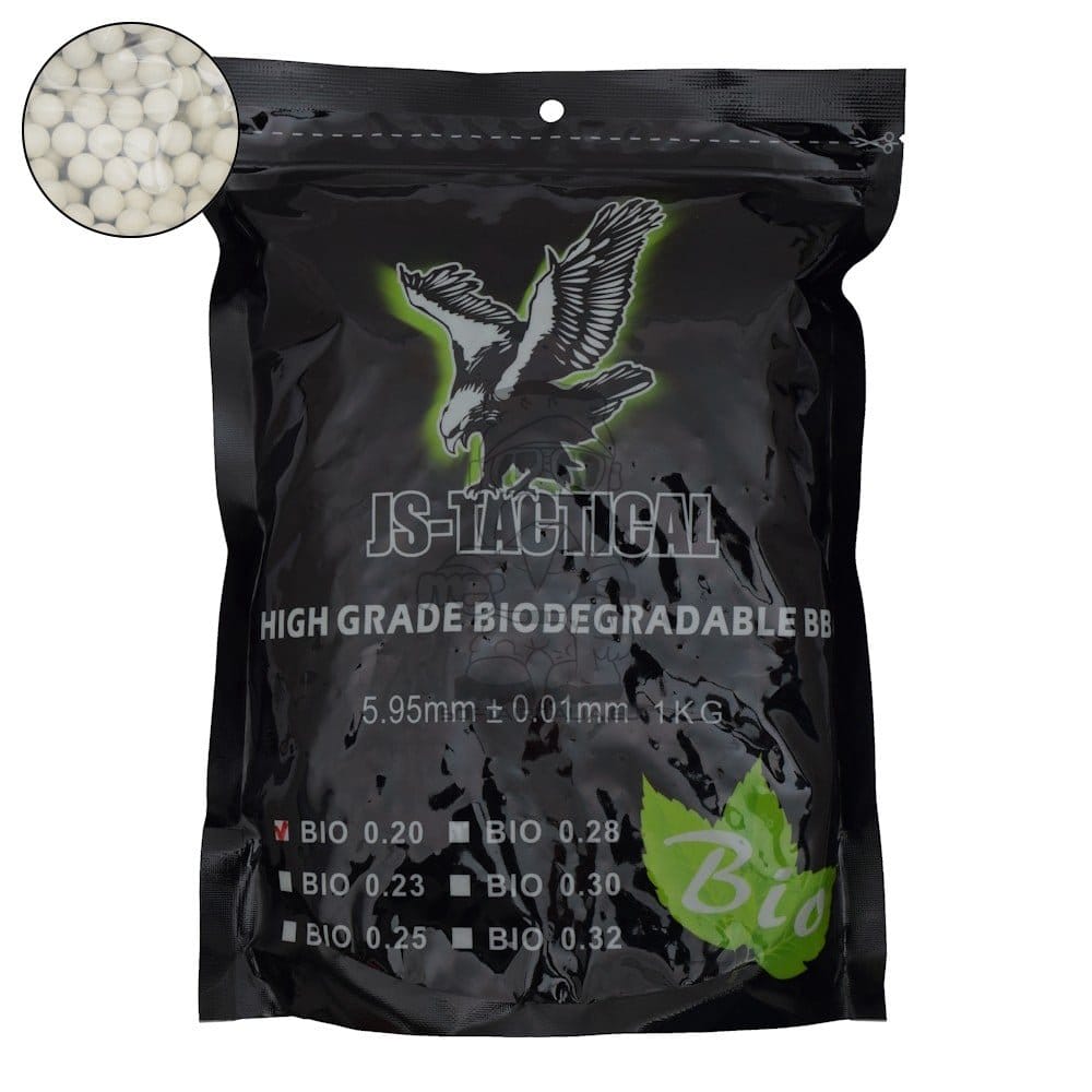 Pallini bio 0,20g bianchi di JS-TACTICAL