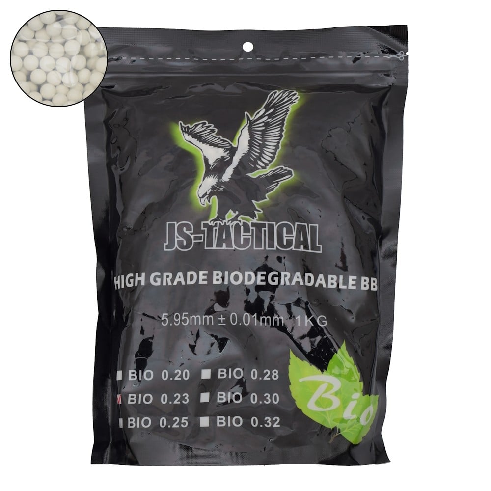 Pallini bio 0,23g bianchi di JS-TACTICAL