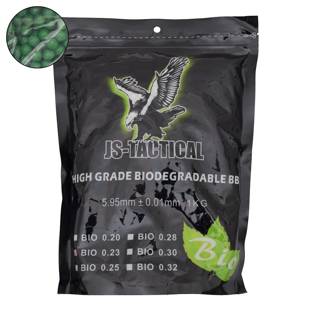 Pallini bio 0.23g verdi di JS-TACTICAL