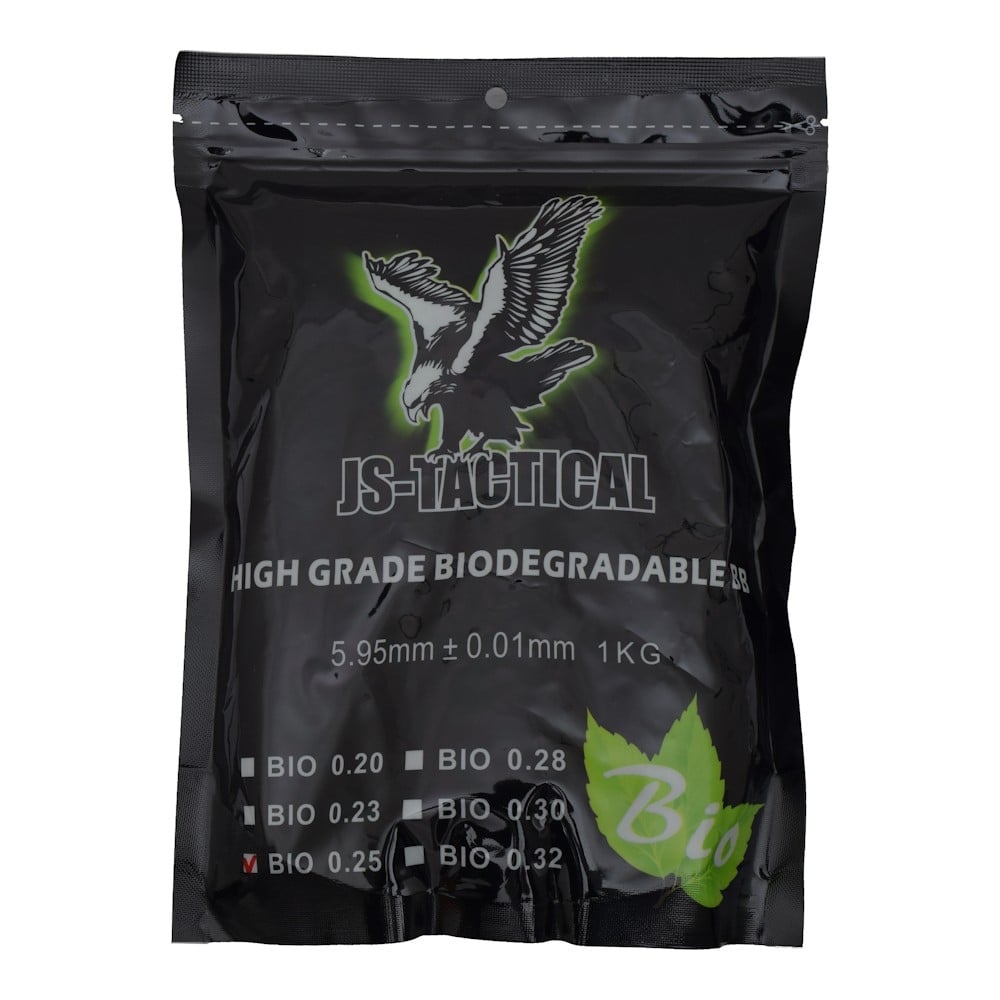 Pallini bio 0.25g bianchi di JS-TACTICAL
