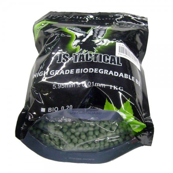 Pallini bio 0.25g verdi di JS-TACTICAL