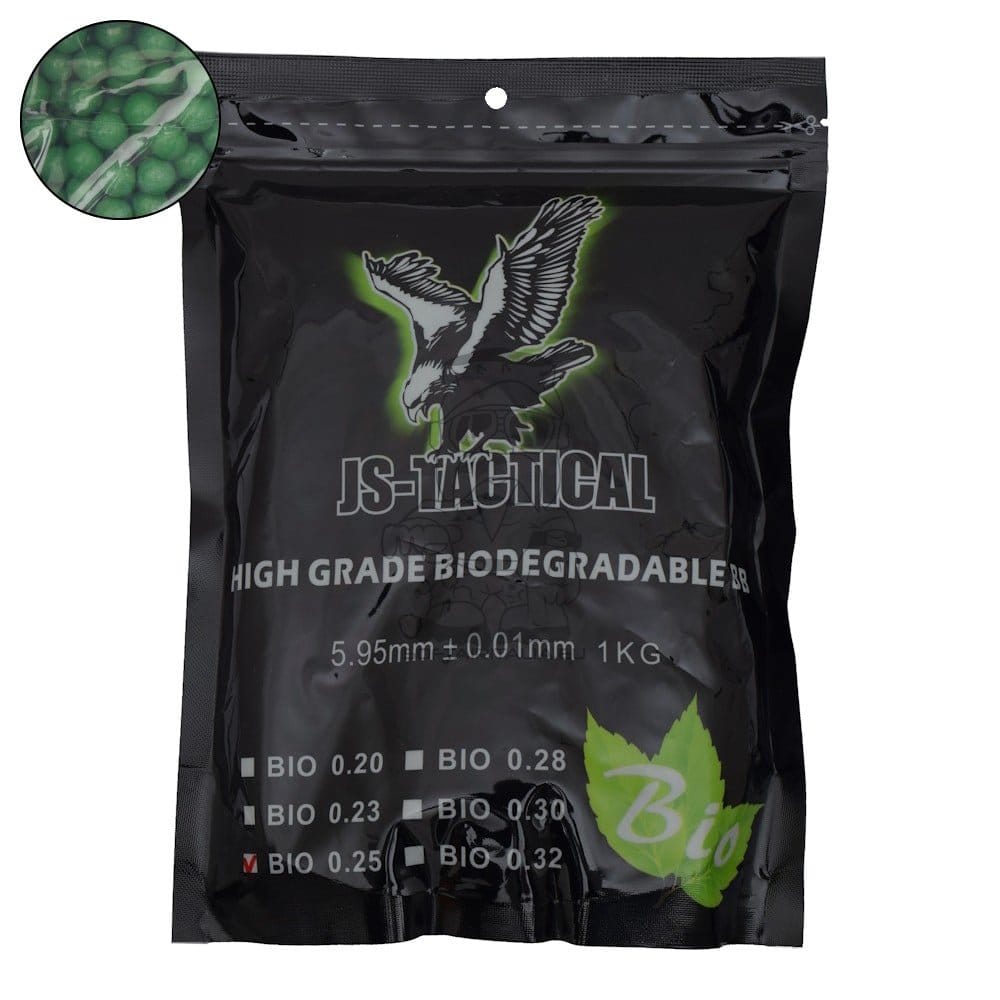 Pallini bio 0.25g verdi di JS-TACTICAL