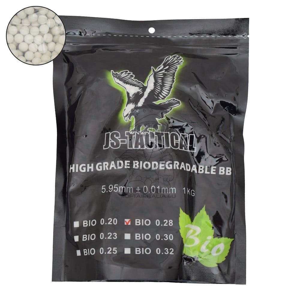 Pallini biodegradabili 0,28g bianchi di JS-TACTICAL
