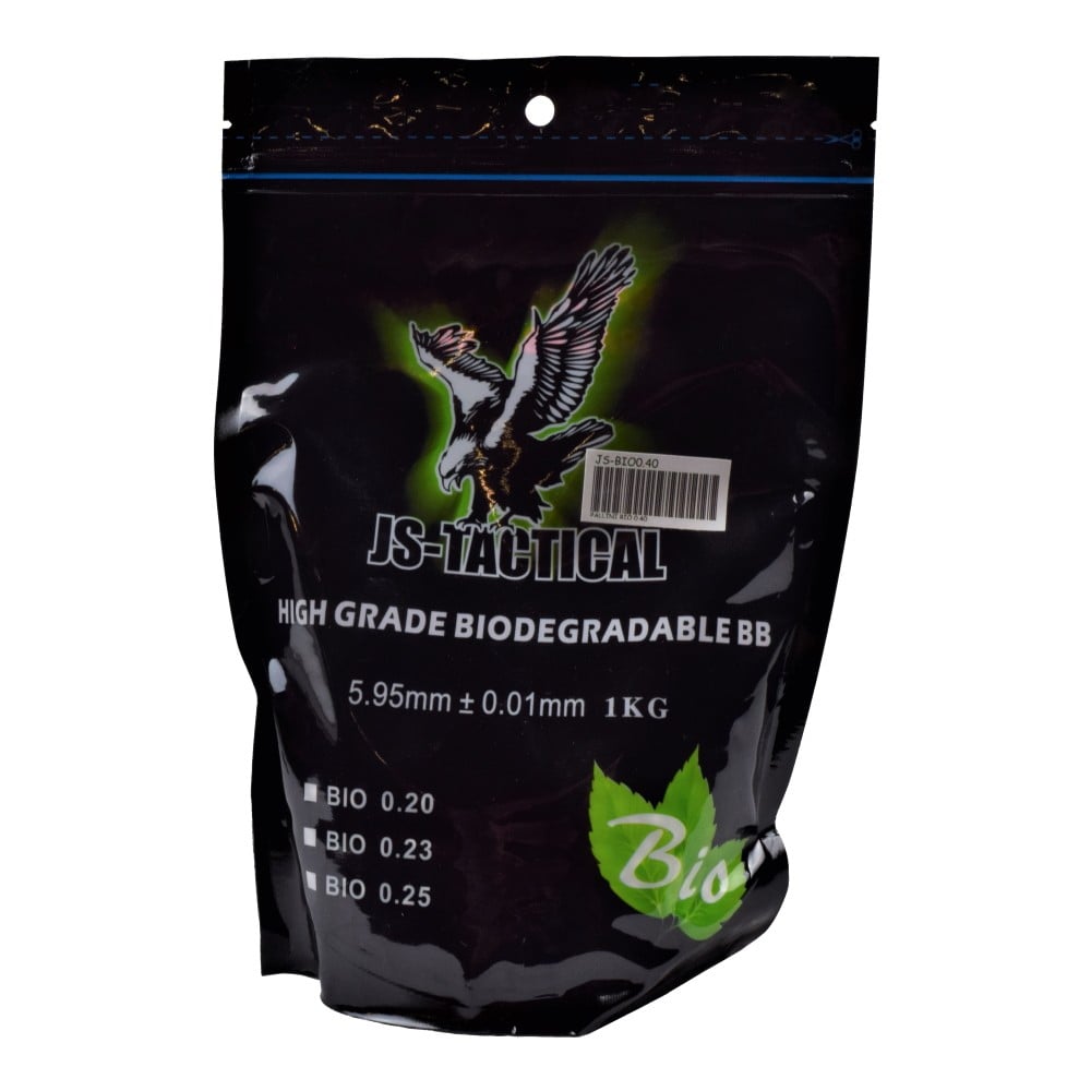 Pallini bio 0.40g bianchi di JS-TACTICAL