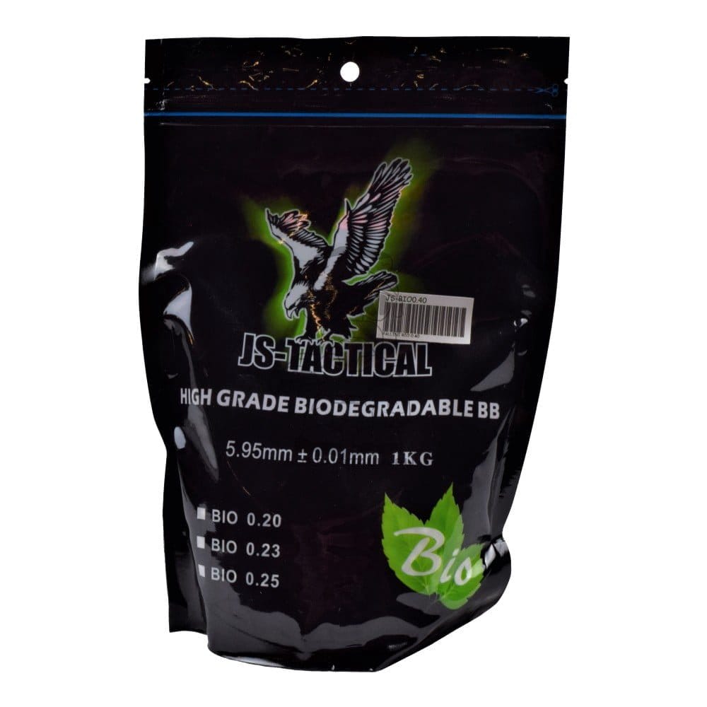 Pallini bio 0.40g bianchi di JS-TACTICAL