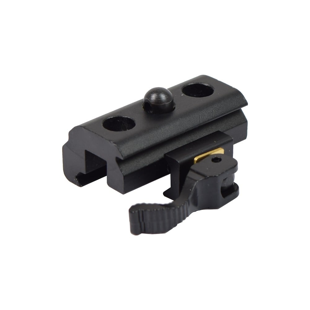 Attacco bipiede per slitta standard 20mm con sgancio rapido nero di JS-TACTICAL