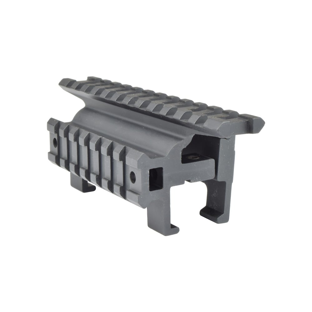 Doppia Slitta 20mm con Attacco MP5 Nera di JS-TACTICAL