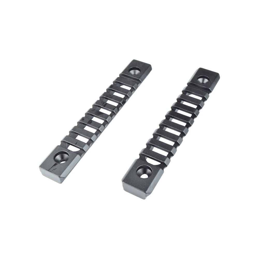 Slitta standard 20mm 9 slot per Keymod nera - 2 pezzi di JS-TACTICAL