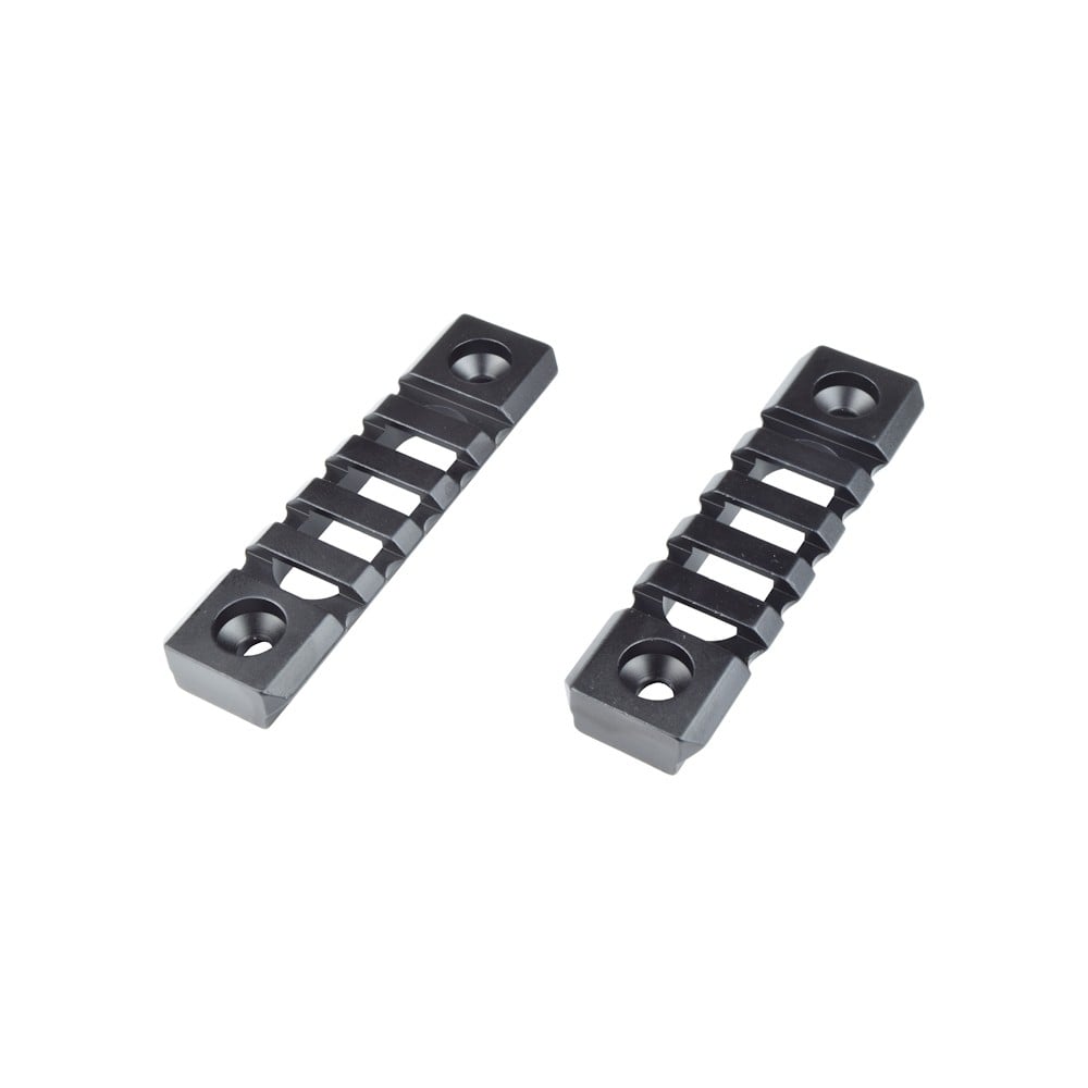 Slitta standard 20mm 5 slot per Keymod nera - 2 pezzi di JS-TACTICAL