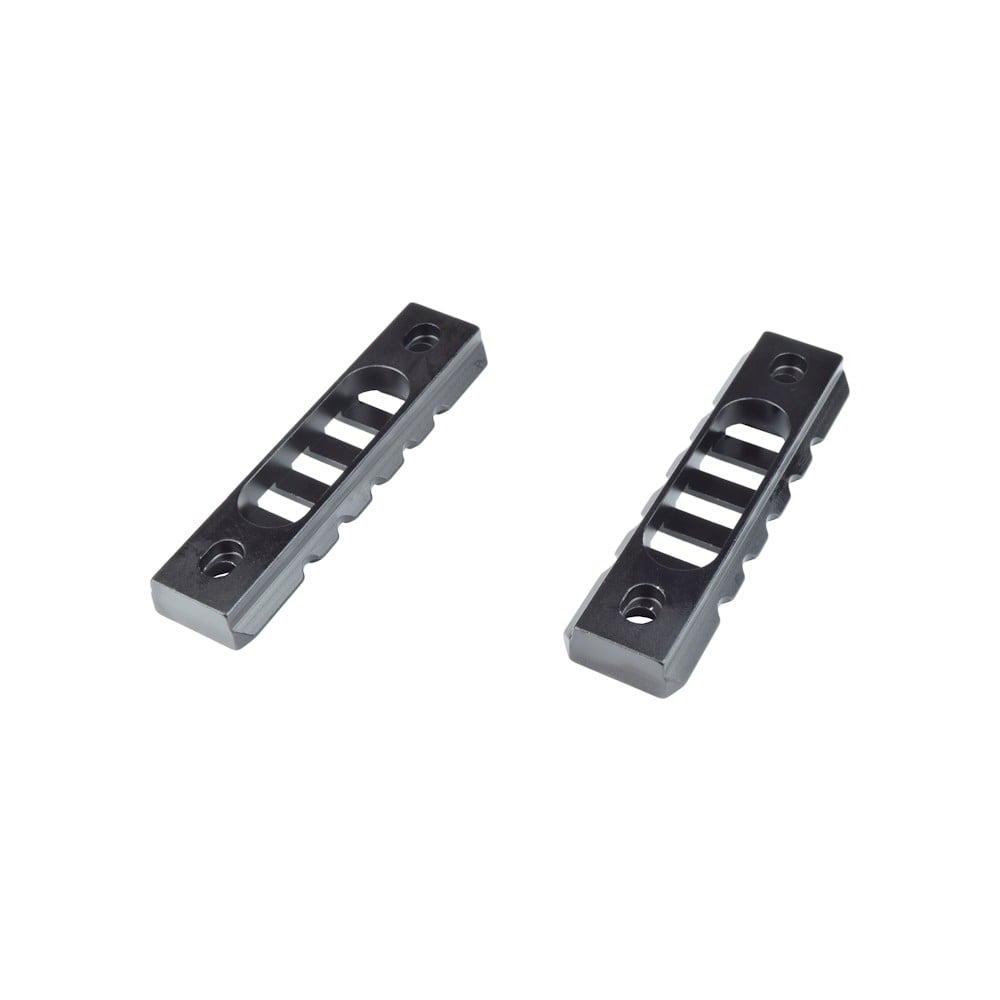 Slitta standard 20mm 5 slot per Keymod nera - 2 pezzi di JS-TACTICAL
