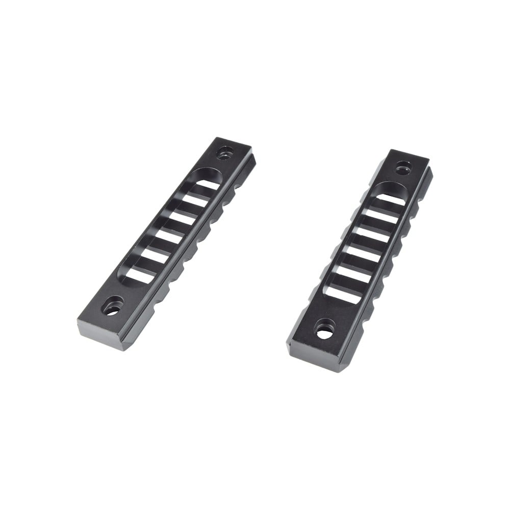 Slitta standard 20mm 7 slot per Keymod nera - 2 pezzi di JS-TACTICAL