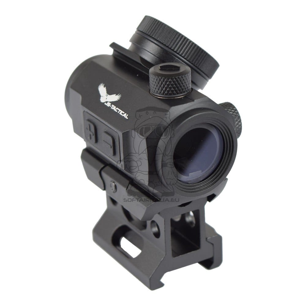 Red Dot Sight con rialzo 1" e batteria integrata nero di JS-TACTICAL