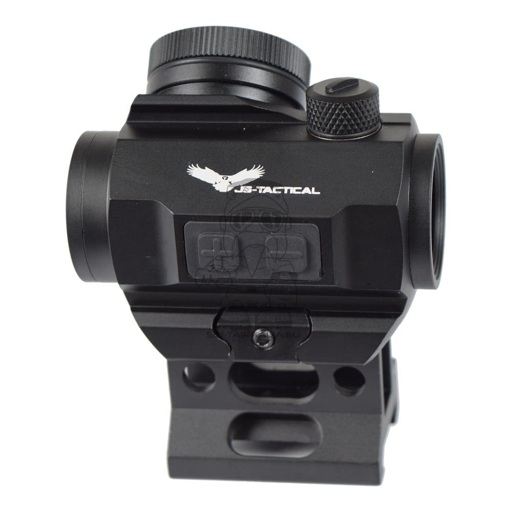 Red Dot Sight con rialzo 1" e batteria integrata nero di JS-TACTICAL