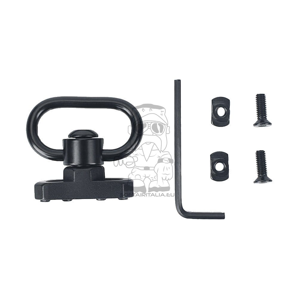 Gancio cinghia QD in metallo per M-Lok nero