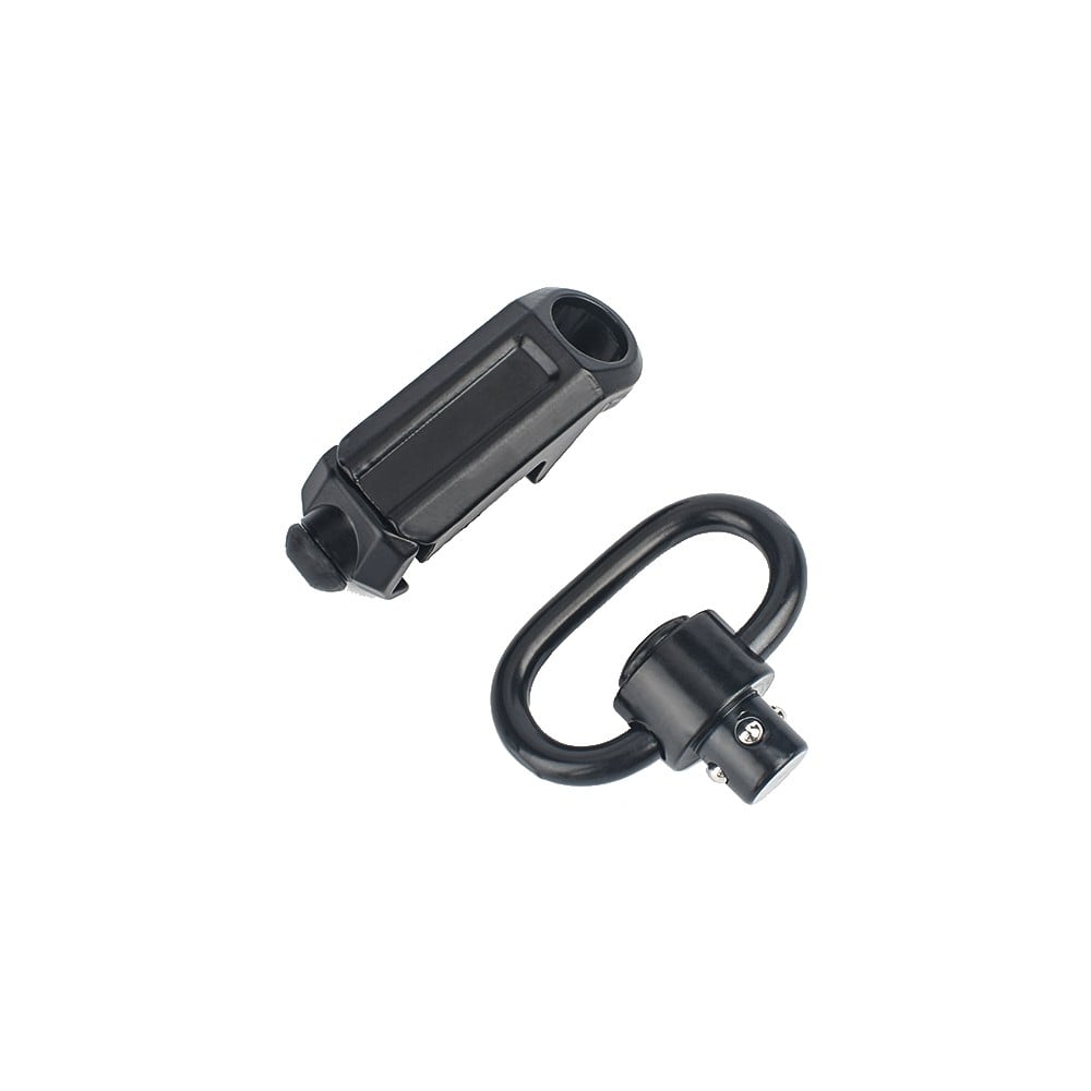 Gancio cinghia QD in metallo per slitte 20mm nero