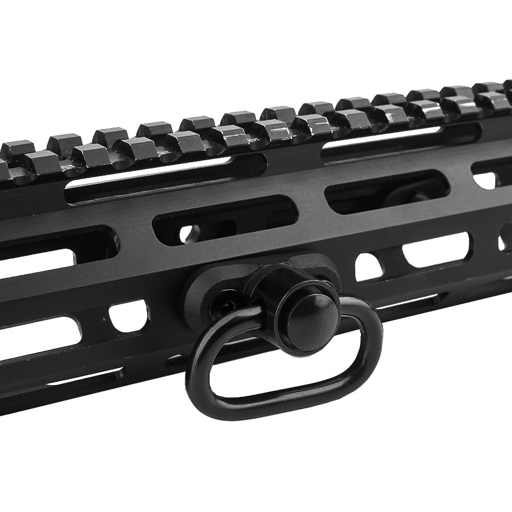 Gancio Cinghia QD in Metallo per Keymod/M-Lok Nero