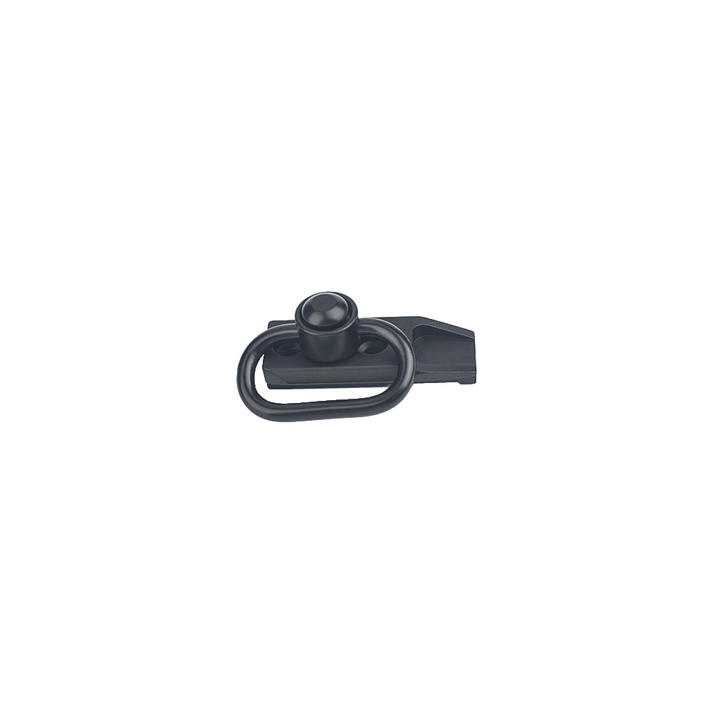 Gancio cinghia QD in metallo con attacco Keymod nero