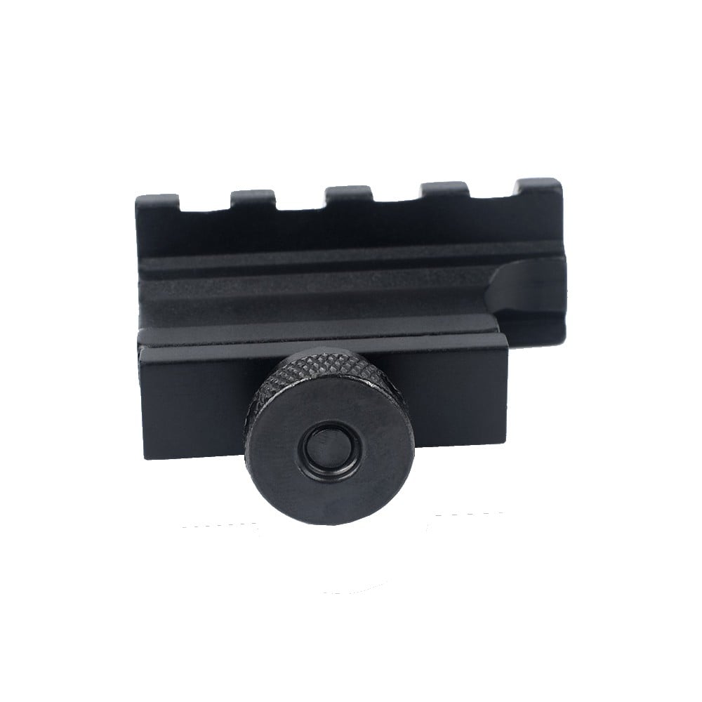 Slitta metallica 20mm con offset 45° nera