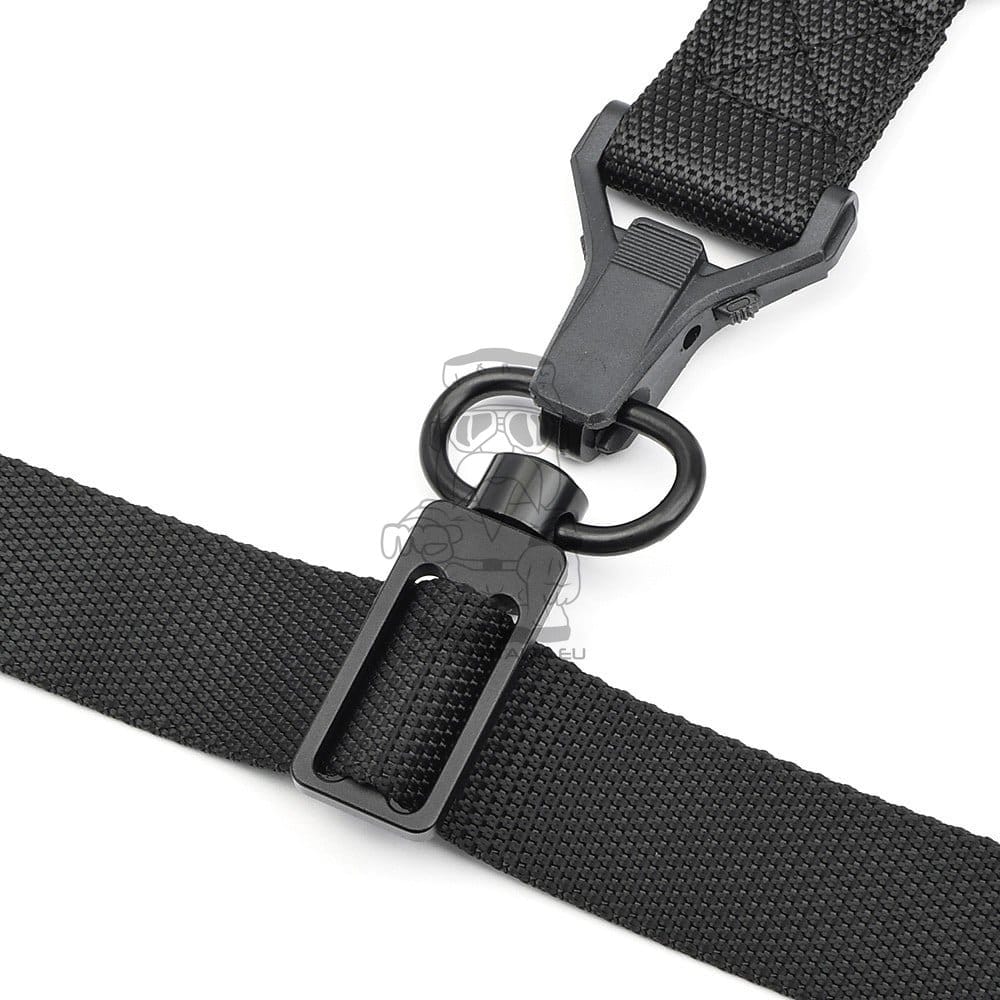 Attacco cinghia QD in metallo da 2 a 1 punto nero