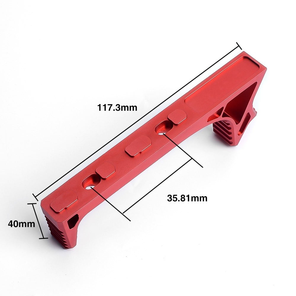 Impugnatura Link Curved in metallo per Keymod rossa