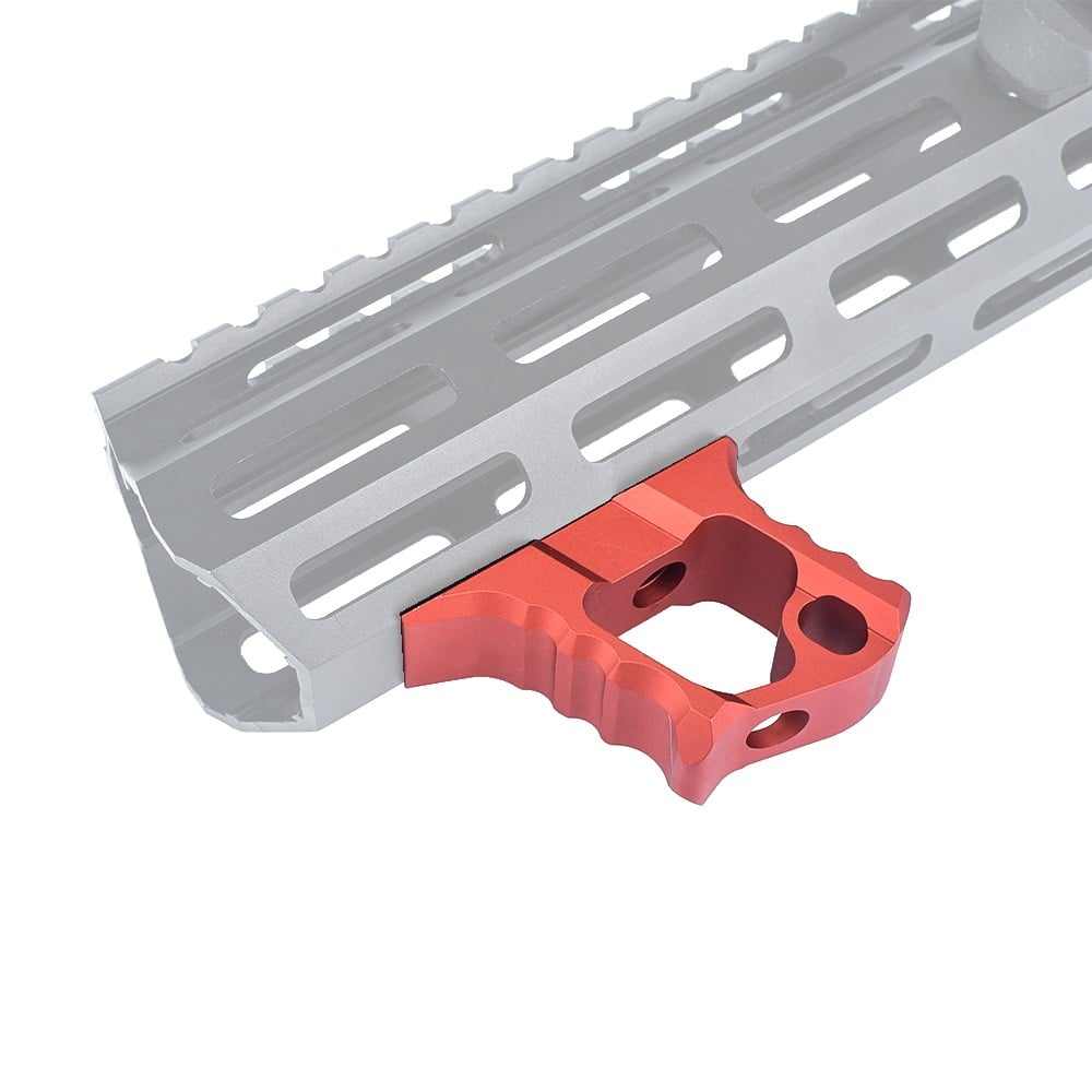 Hand-Stop in metallo per Keymod/M-Lok rosso