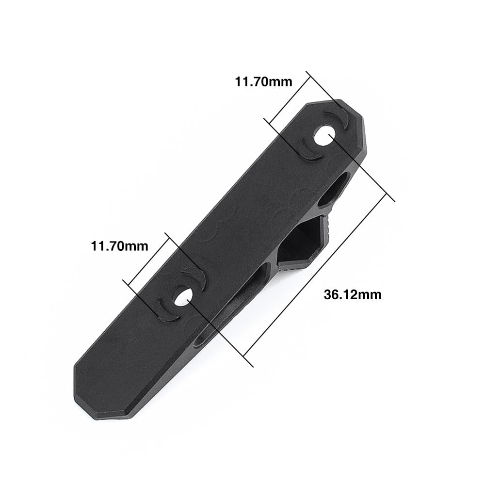 Hand-Stop in metallo per Keymod/M-Lok nero
