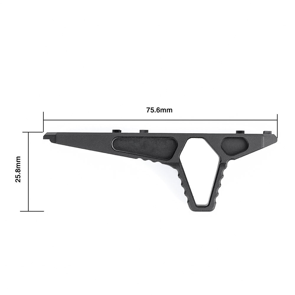 Hand-Stop in metallo per Keymod/M-Lok nero