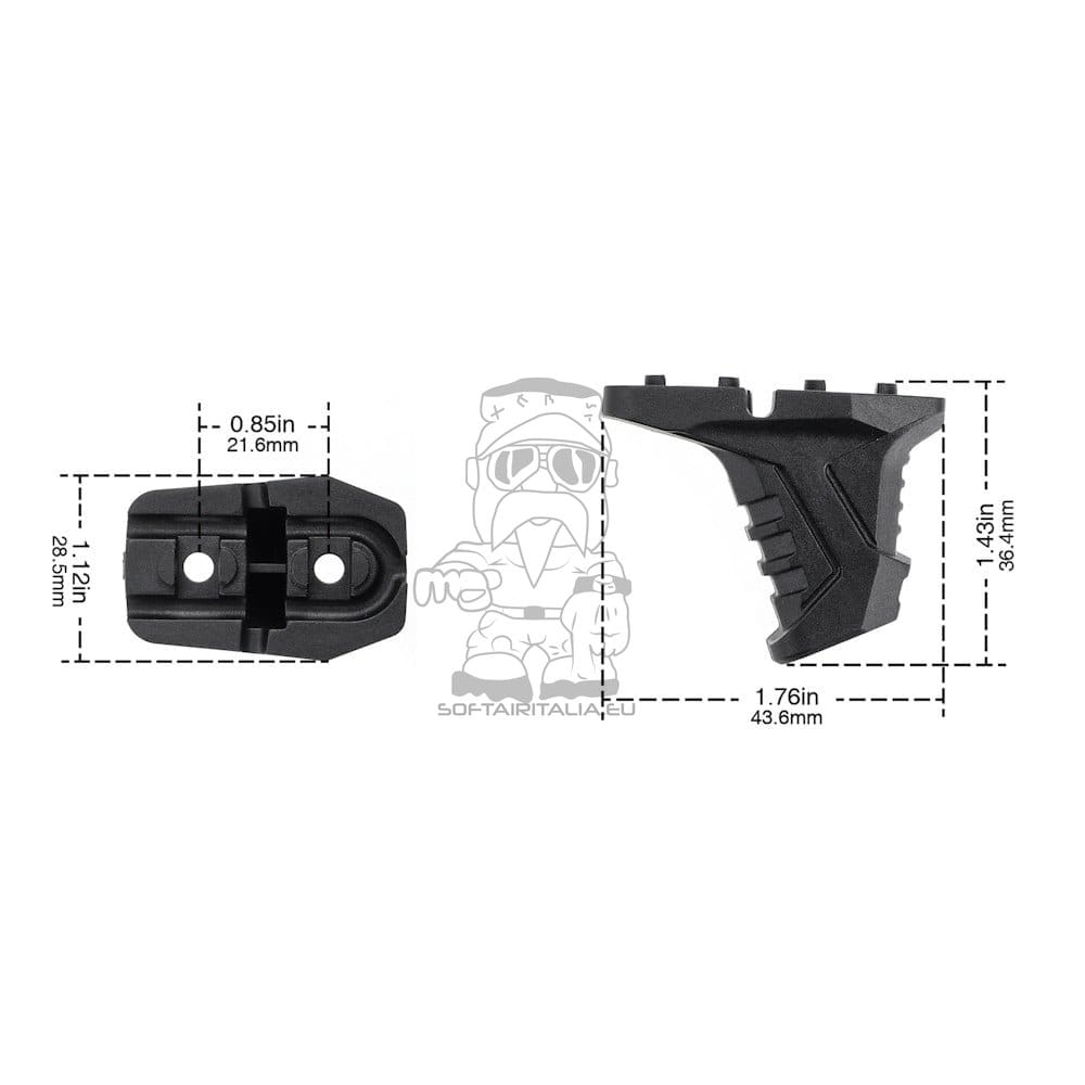 Hand Stop MP per sistemi M-LOK nero