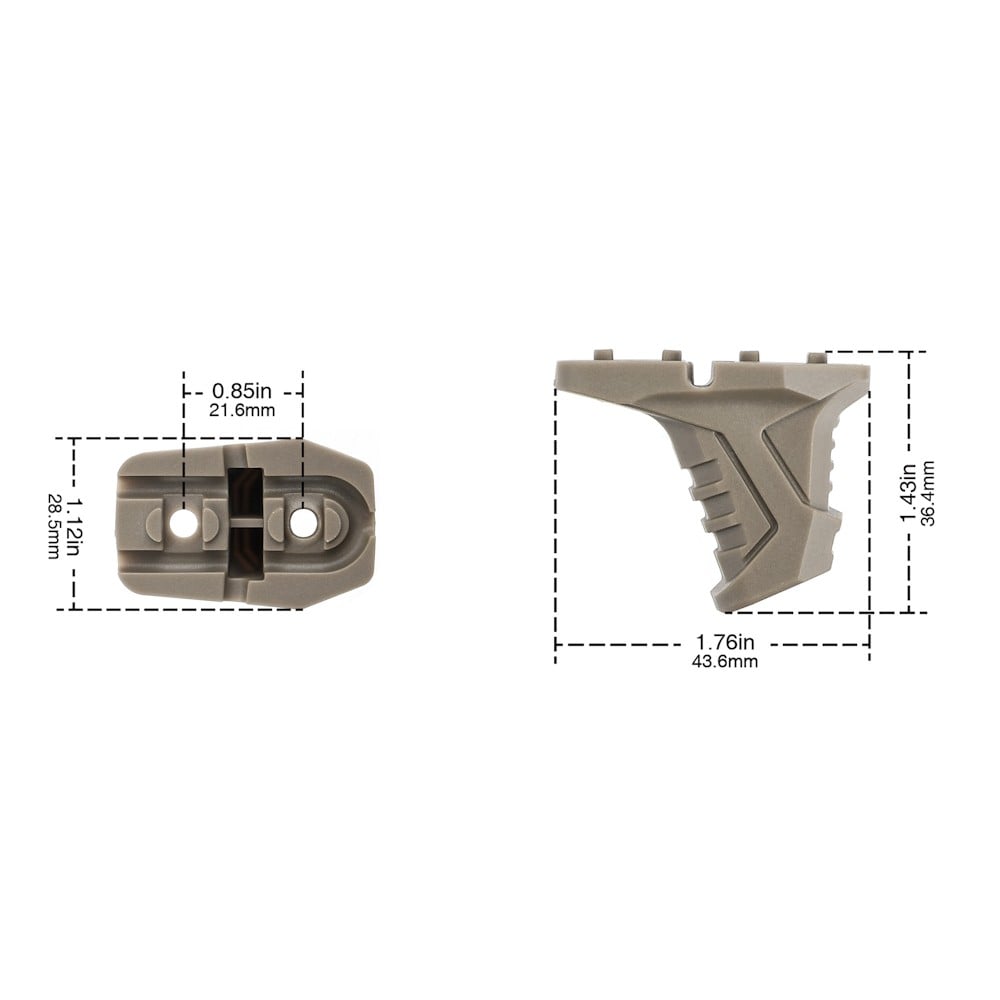 Mp Hand Stop per sistemi M-LOK Dark Earth
