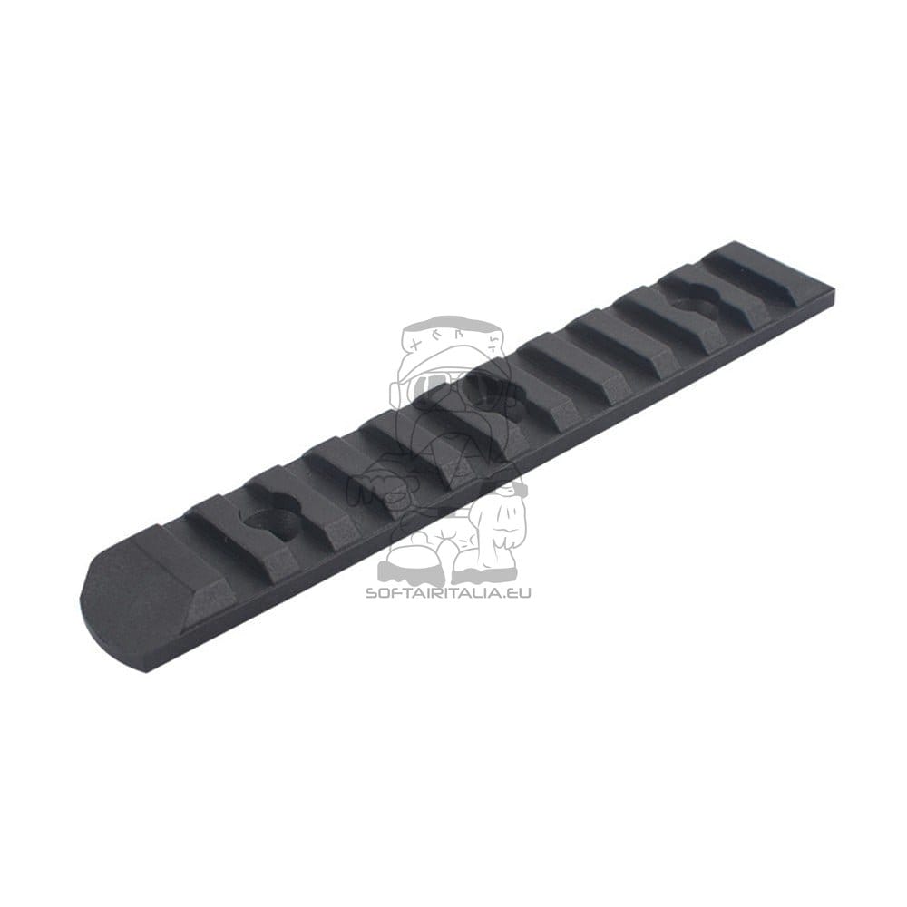 Set 6 slitte 20mm in polimero per Keymod e M-Lok nere