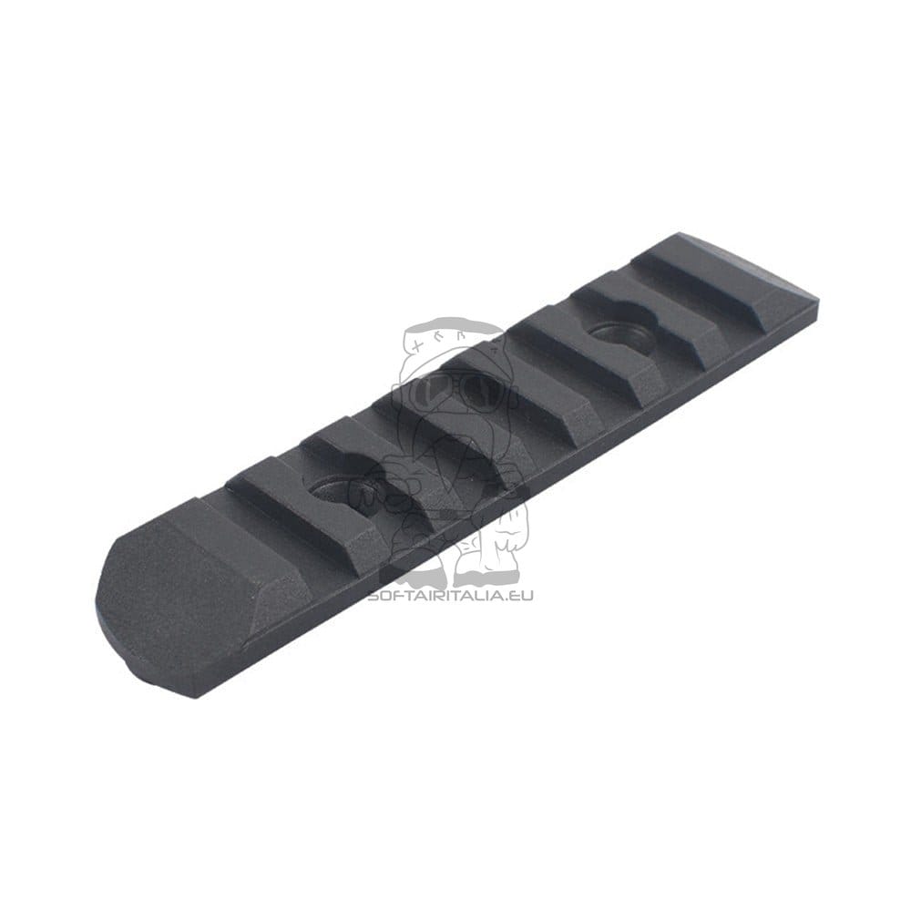 Set 6 slitte 20mm in polimero per Keymod e M-Lok nere
