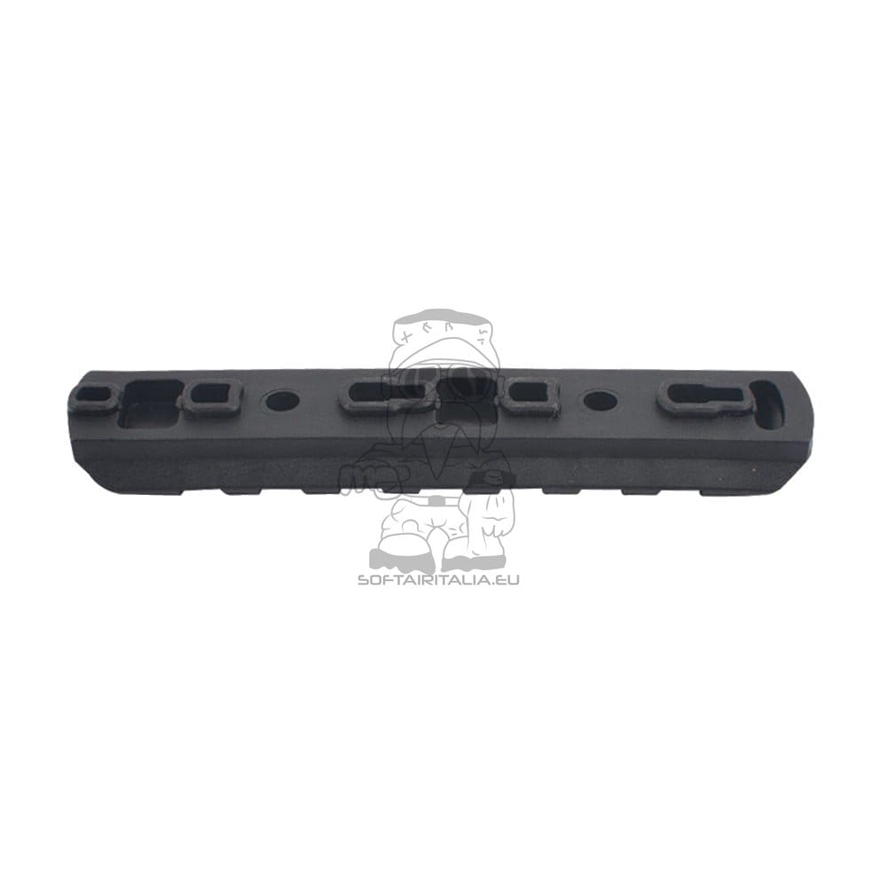 Set 6 slitte 20mm in polimero per Keymod e M-Lok nere