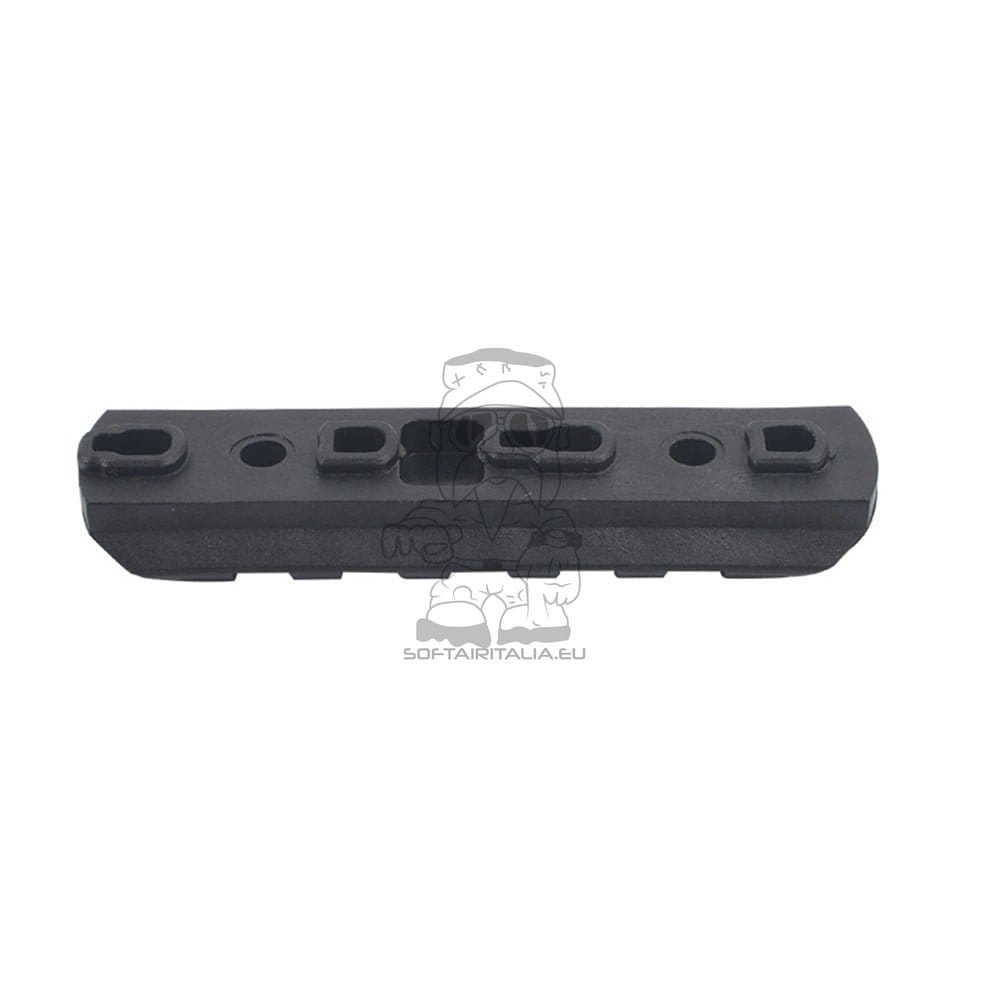Set 6 slitte 20mm in polimero per Keymod e M-Lok nere