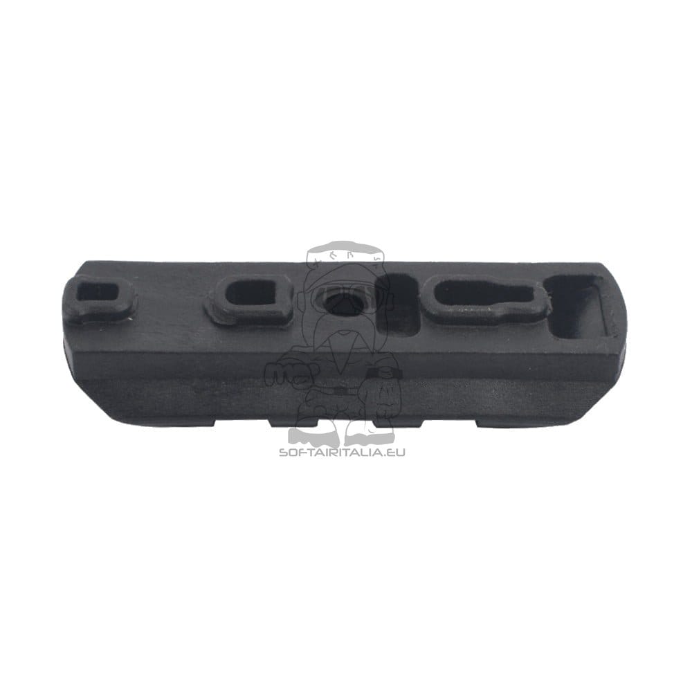 Set 6 slitte 20mm in polimero per Keymod e M-Lok nere
