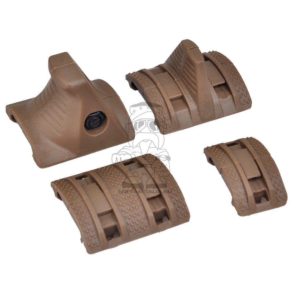 Mp Kit Hand Stop modulabile per slitte 20mm Dark Earth