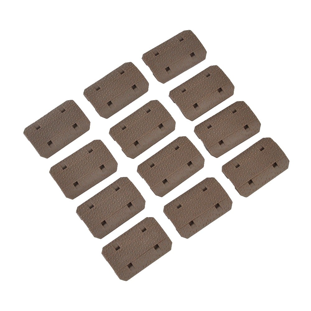 Set 12 Copri Slitta Tipo 2 M-LOK Dark Earth
