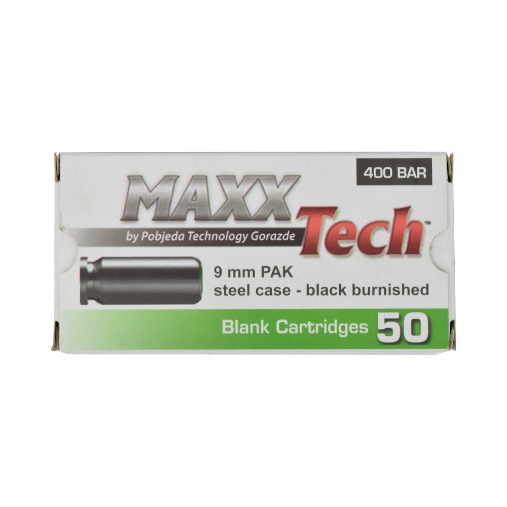 Cartucce a salve 9mm PAK Black Burnished Maxx Tech