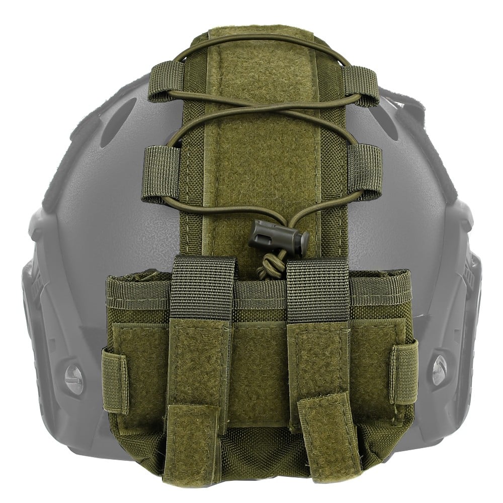 Tasca porta batterie Nhelmet per elmetto Olive Drab