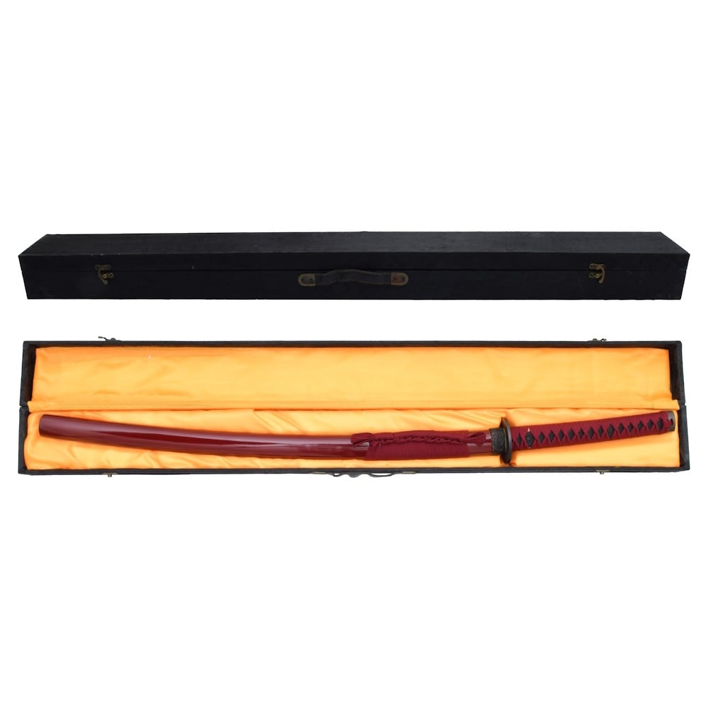 Katana ornamentale con fodero in legno