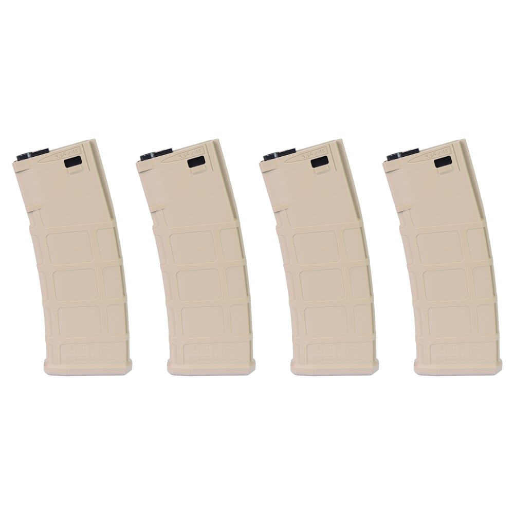 Set 4 Caricatori Mid-Cap 220 Colpi per M4 Tan Poseidon X CSI