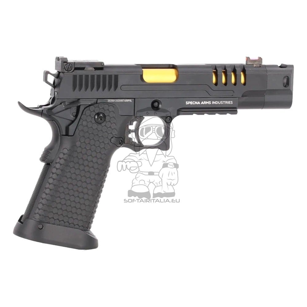 Pistola a gas SA-VGP23 Vapor nera e oro di SPECNA ARMS