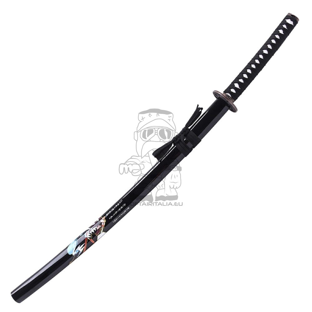 Katana ornamentale con dragone e samurai