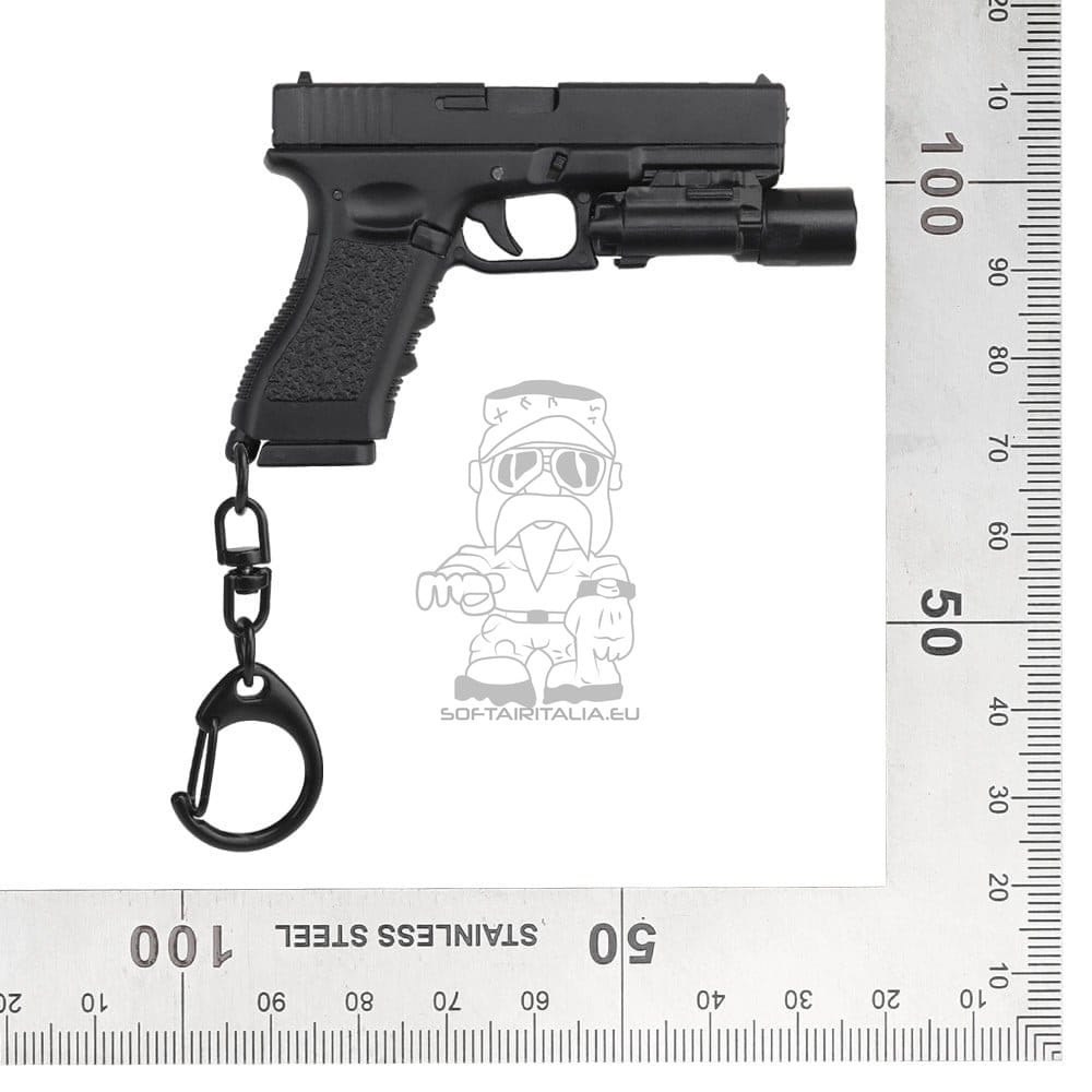 Portachiavi replica arma scala 1:4 con caricatore estraibile di WOSPORT