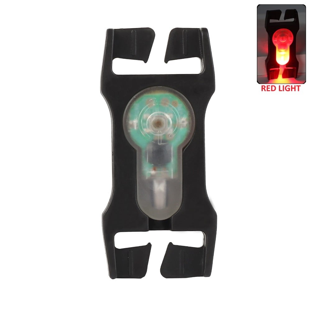 Luce di segnalazione rossa per cinture da 2,5 cm con supporto nero di WOSPORT